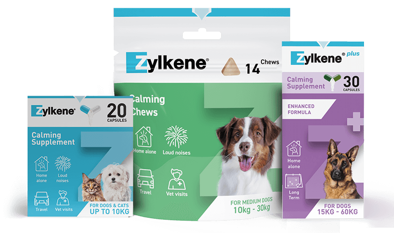 Zylkene Produktverpackungen für Hund und Katze